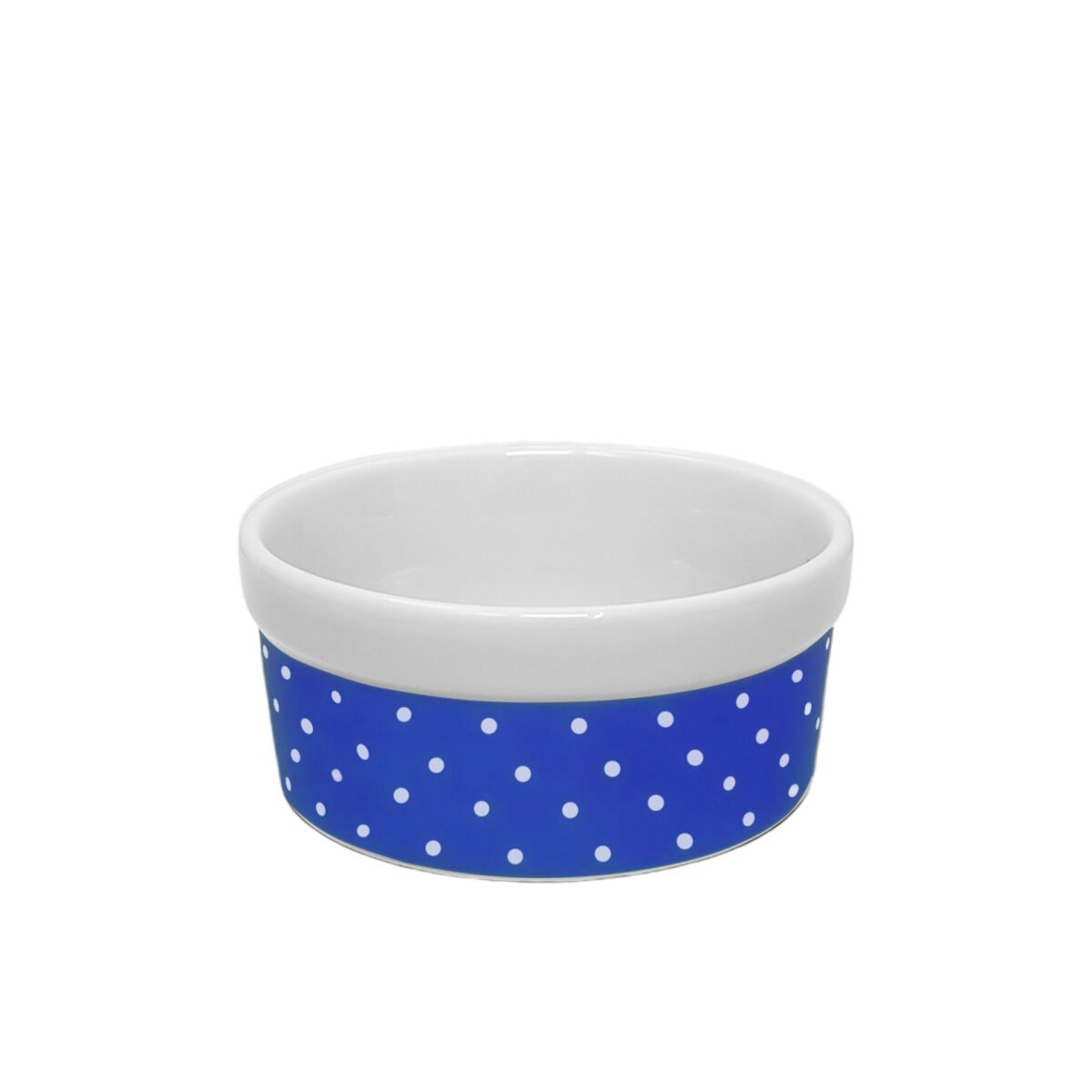 Comedouro de Porcelana Pequeno 200ml Azul - Imagem 1