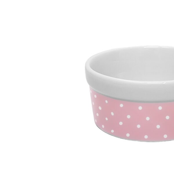 Comedouro Para Coelho Porcelana Pequeno 200ml Rosa - Image 3