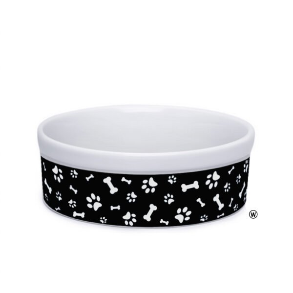 Comedouro de Porcelana 600ml Lirith Preto