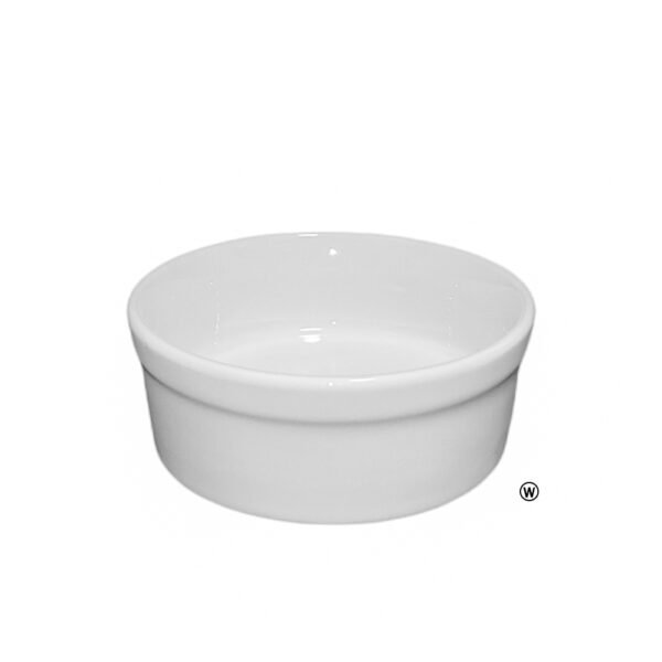 Comedouro Bebedouro de Porcelana 300ml Branco Liso - Image 2