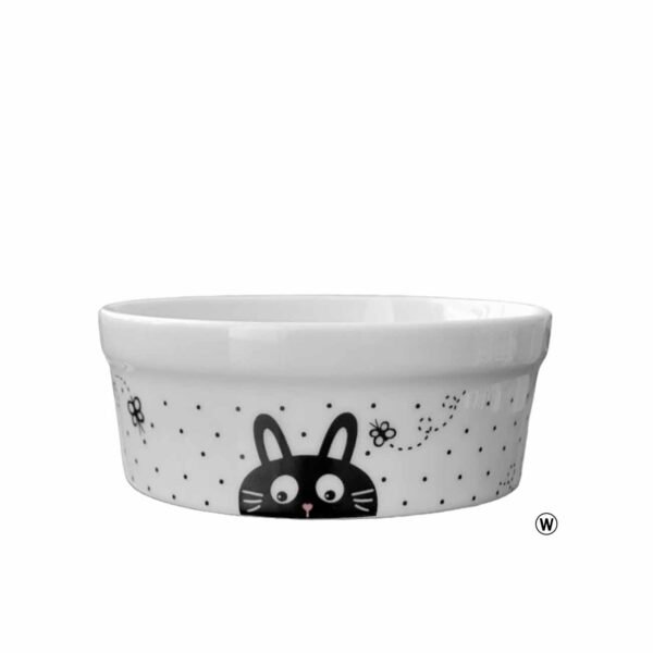 Comedouro Bebedouro de Porcelana Pequeno 300ml Gato Poá - Image 2
