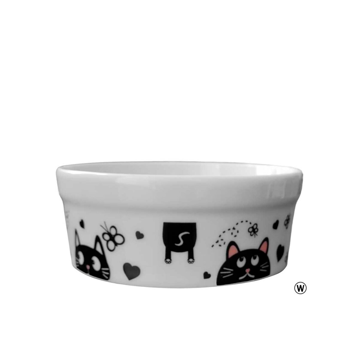 Comedouro de Porcelana 300ml Coração - Imagem 2