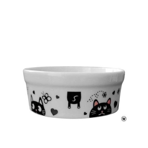 Comedouro Bebedouro de Porcelana Pequeno 300ml Coração - Image 2