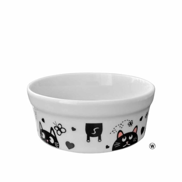 Comedouro Bebedouro de Porcelana Pequeno 300ml Coração