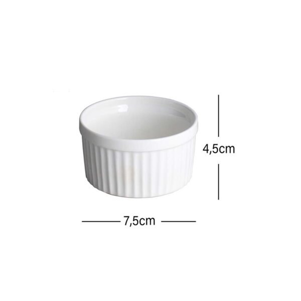 Ramekin de Porcelana Canelado 90ml - Image 6