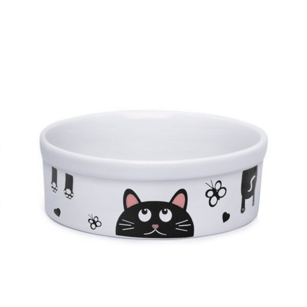 Comedouro de Porcelana Gato Cachorro 600ml Coração