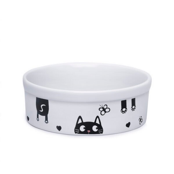 Comedouro de Porcelana Gato Cachorro 600ml Coração - Image 2
