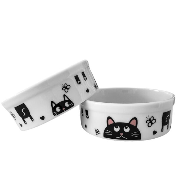 Comedouro de Porcelana Gato Cachorro 600ml Coração - Image 3