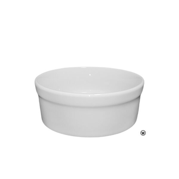 Comedouro Bebedouro de Porcelana 300ml Branco Liso