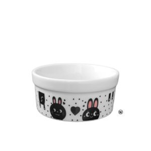 Comedouro de Porcelana 200ml Estampado Coelhinho