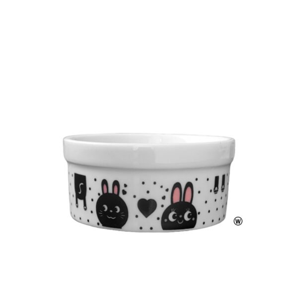 Comedouro de Porcelana 200ml Estampado Coelhinho - Image 2