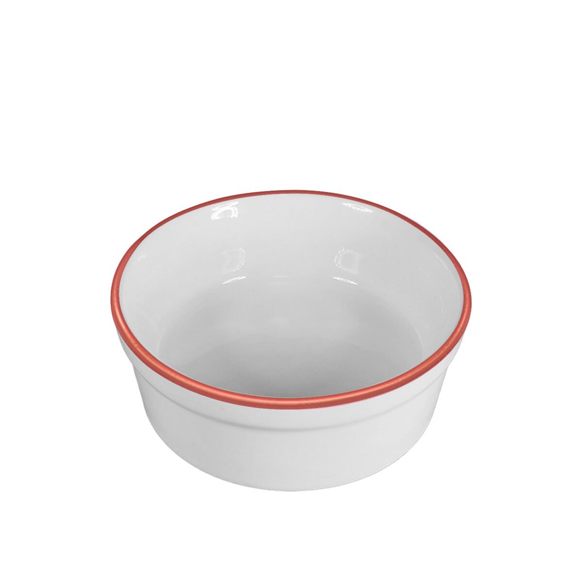 Comedouro de Porcelana 300ml Borda Cobre - Imagem 2