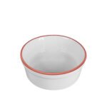 Comedouro de Porcelana 300ml Borda Cobre - Imagem 2