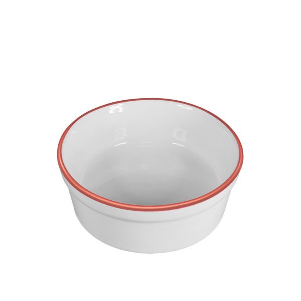 Comedouro de Porcelana 300ml Borda Cobre - Image 2
