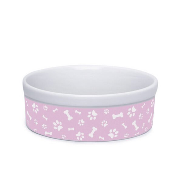 Comedouro Para Cachorro e Gato 600ml Lirith Rosa